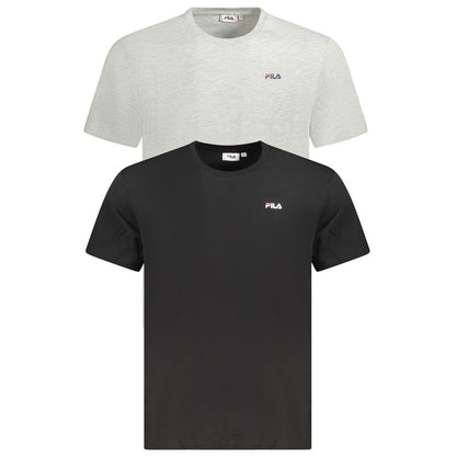 Fila Black Cotton T-Shirt