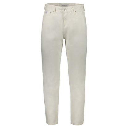 Calvin Klein White Cotton Jeans Denim