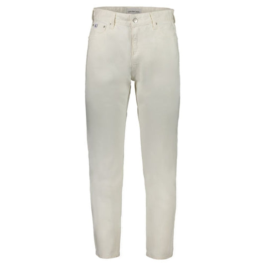 Calvin Klein White Cotton Jeans Denim