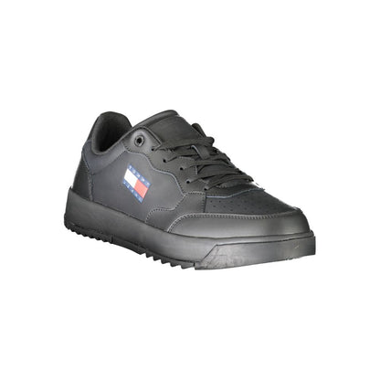 Tommy Hilfiger Black Polyester Sneaker