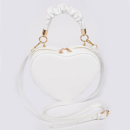 Heart Shape Top Handle Bag