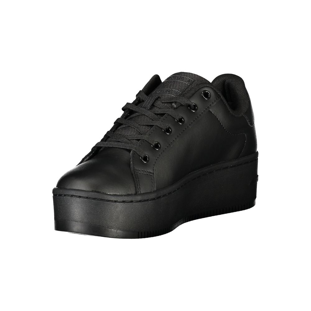 Tommy Hilfiger Black Polyester Sneaker