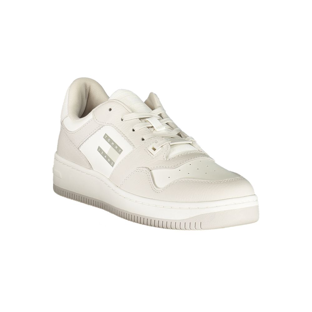 Tommy Hilfiger White Polyester Sneaker