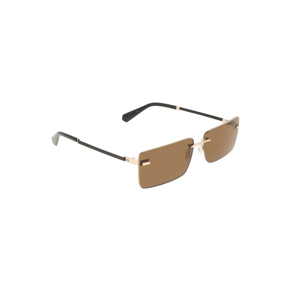 Calvin Klein Beige Metal Sunglass