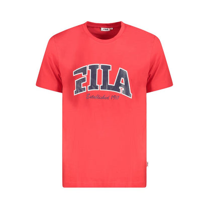 Fila Red Cotton T-Shirt