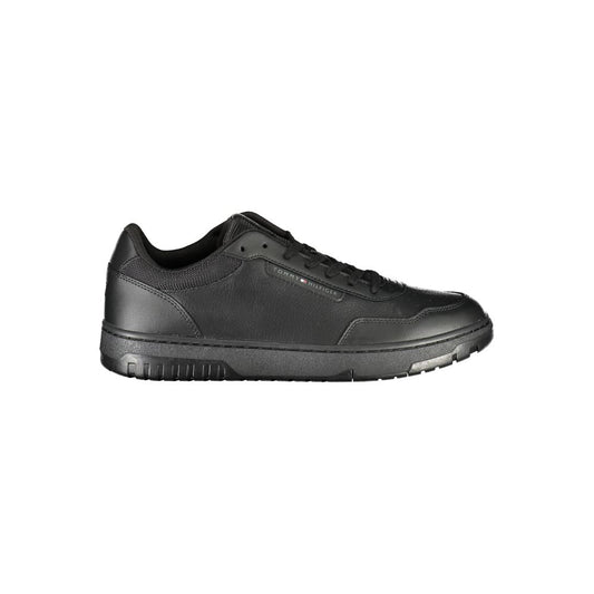 Tommy Hilfiger Black Leather Sneaker