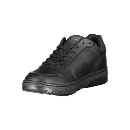 Tommy Hilfiger Black Leather Sneaker