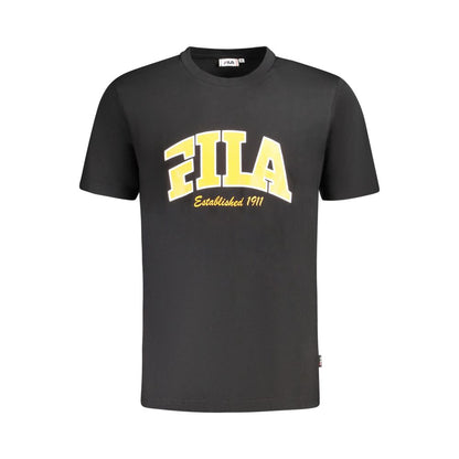 Fila Black Cotton T-Shirt
