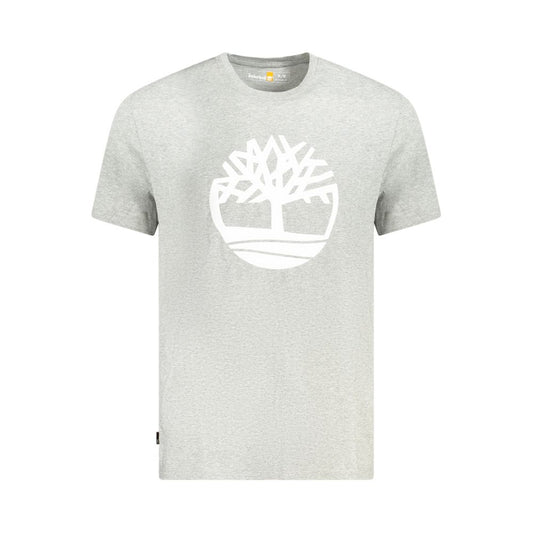 Timberland Gray Cotton T-Shirt