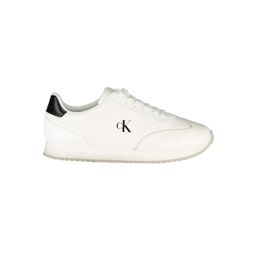Calvin Klein White Polyester Sneaker