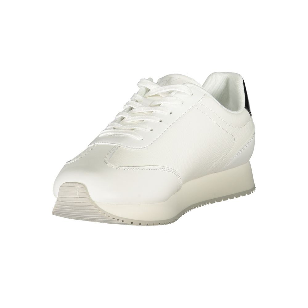 Calvin Klein White Polyester Sneaker