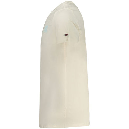 Tommy Hilfiger Beige Cotton T-Shirt