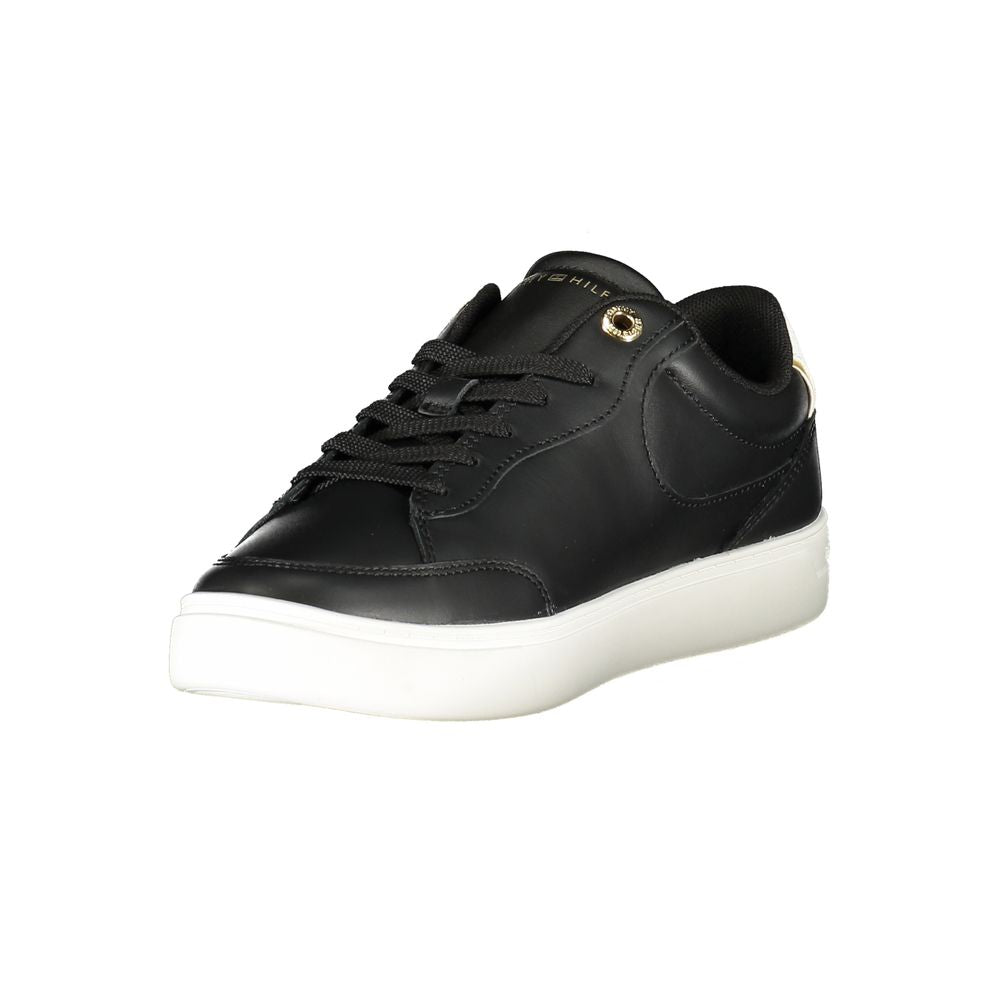 Tommy Hilfiger Black Polyester Sneaker
