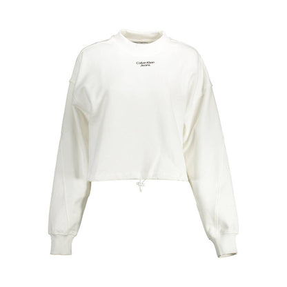 Calvin Klein White Cotton Sweatshirt