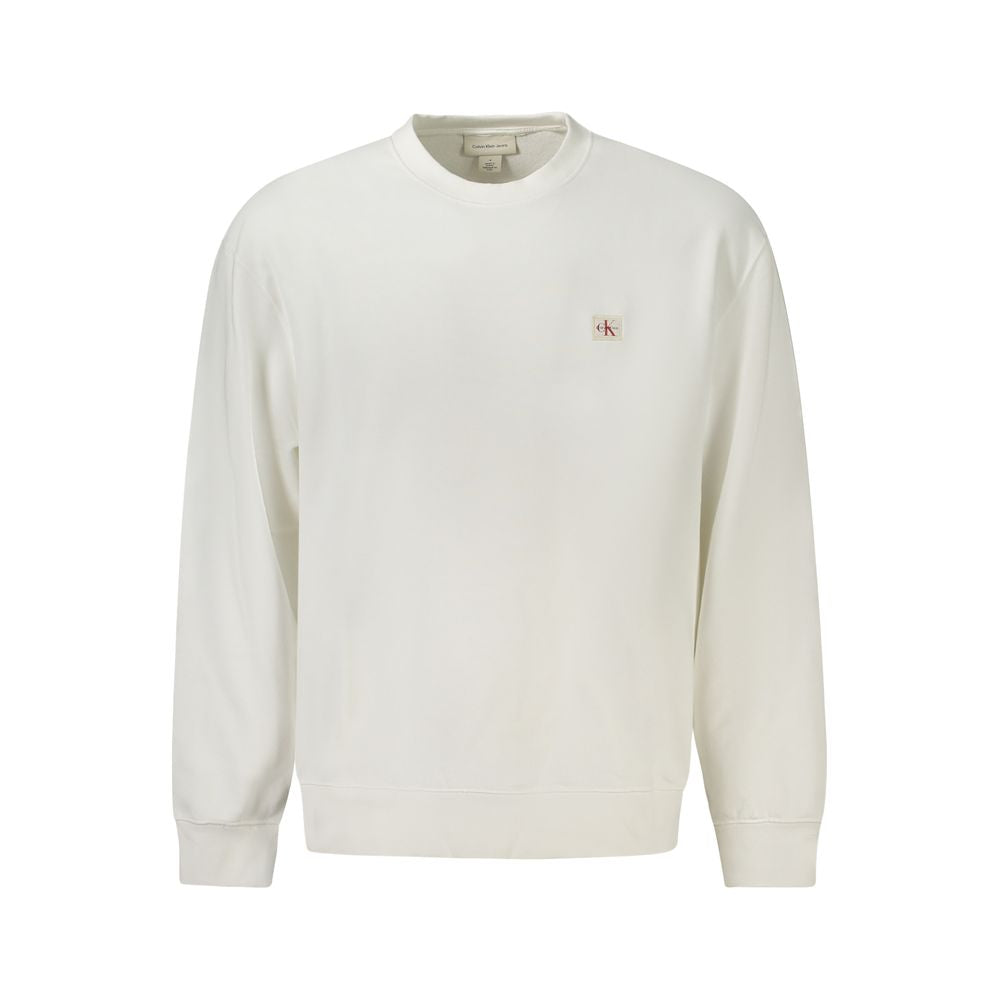 Calvin Klein White Cotton Sweatshirt