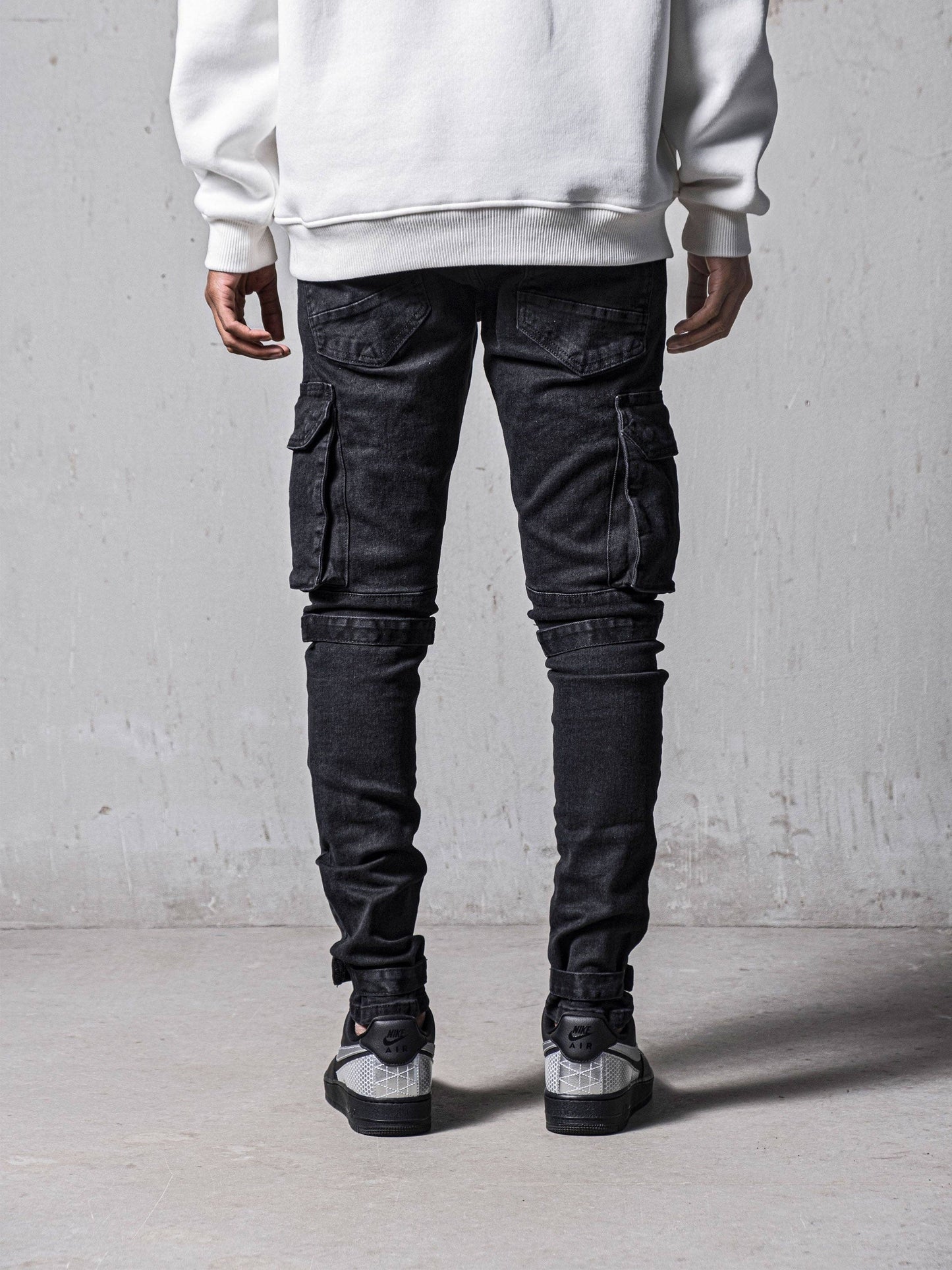 Black Skinny Cargo Pants