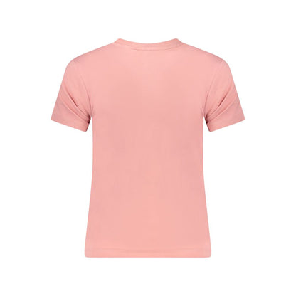 Guess Jeans Pink Cotton T-Shirt