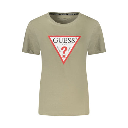 Guess Jeans Green Cotton T-Shirt