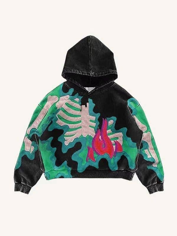 3D Printed Hoodie with Pockets for Men