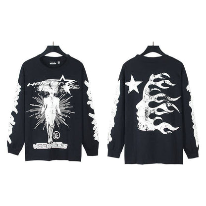 Hell Style Graphic Long Sleeve T-Shirt for Men