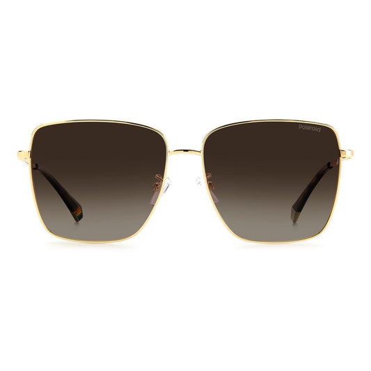 Polaroid Gold Metal Sunglasses