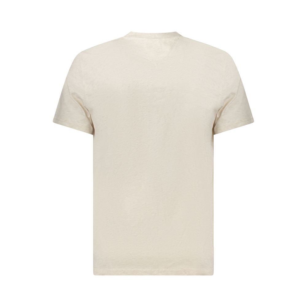 Tommy Hilfiger Beige Cotton T-Shirt