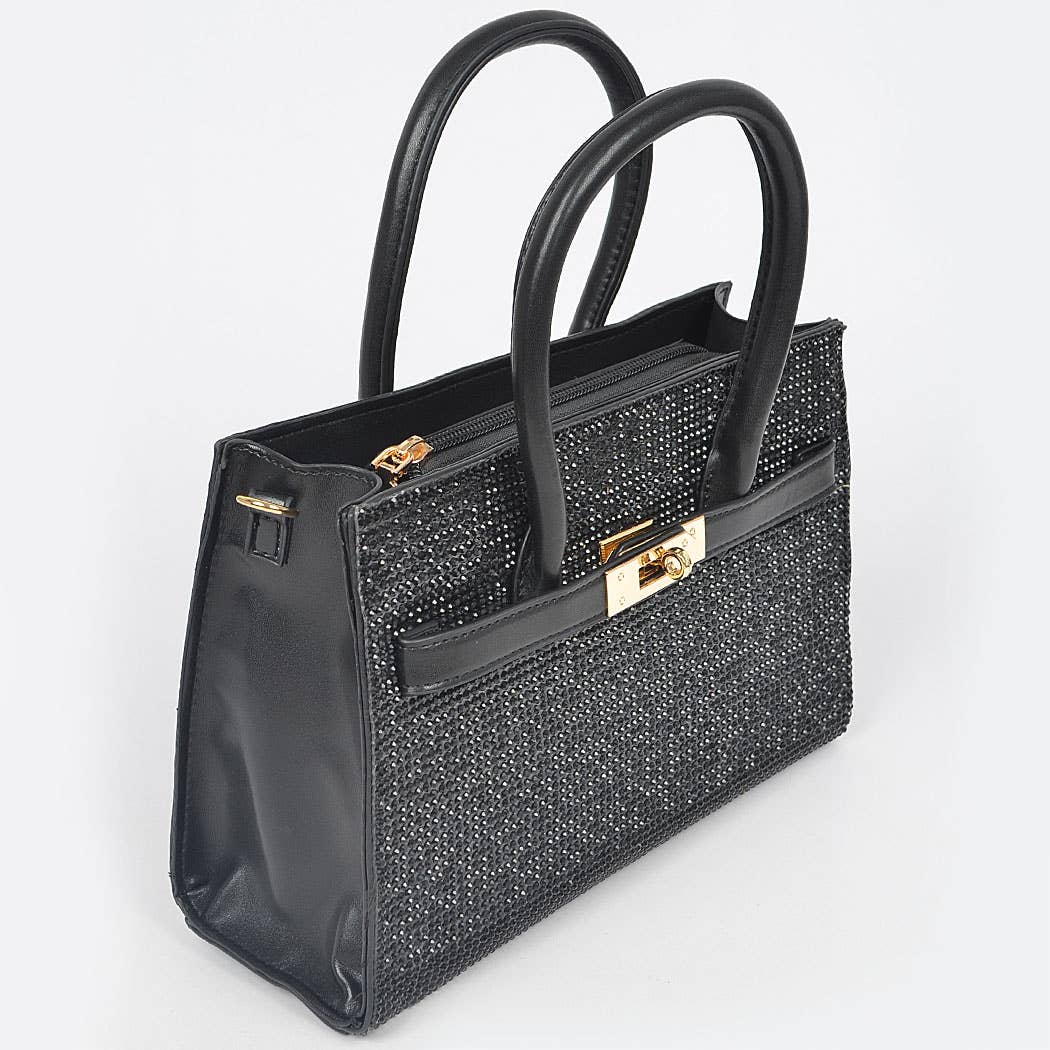 Rhinestone Handle Bag