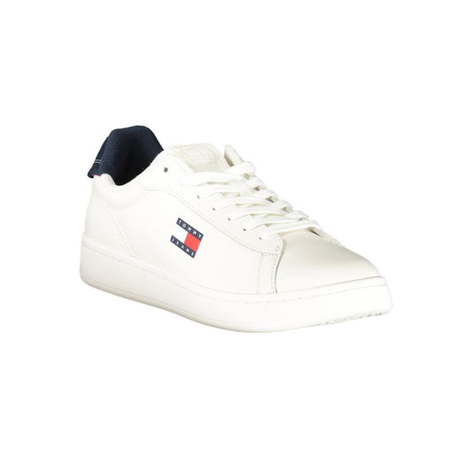 Tommy Hilfiger White Polyester Sneaker