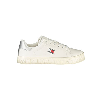 Tommy Hilfiger White Polyester Sneaker