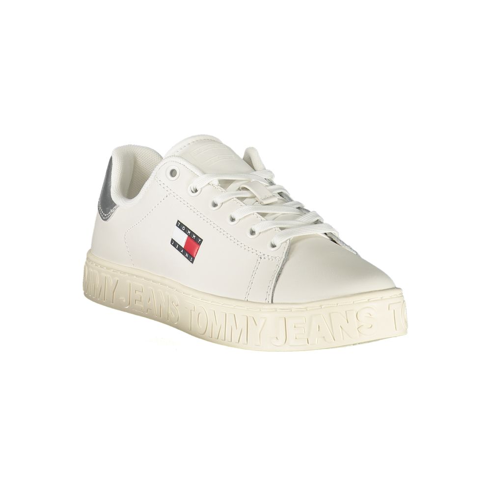 Tommy Hilfiger White Polyester Sneaker