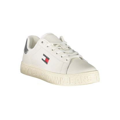 Tommy Hilfiger White Polyester Sneaker