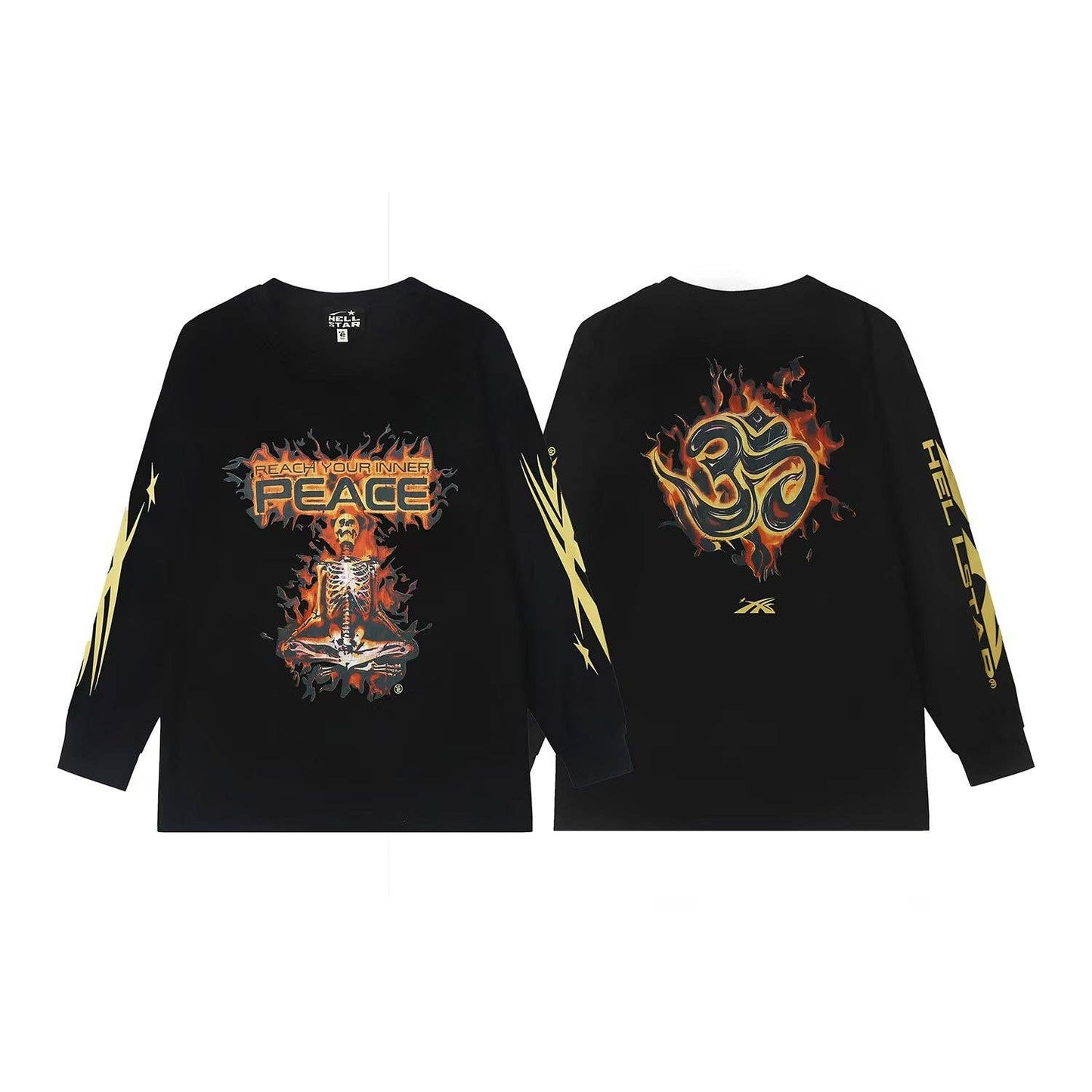 Hell Style Graphic Long Sleeve T-Shirt for Men