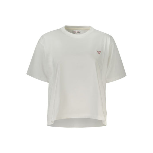 Guess Jeans White Cotton T-Shirt