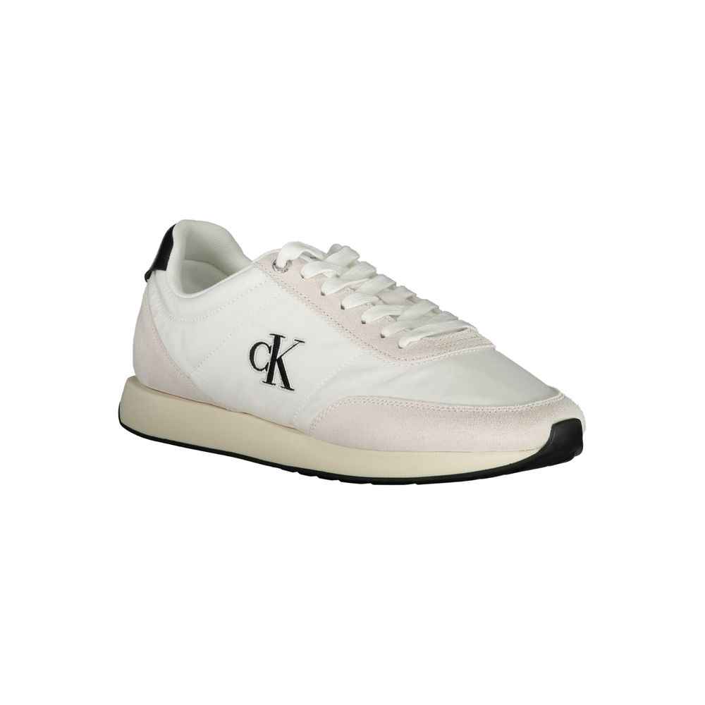Calvin Klein White Polyester Sneaker