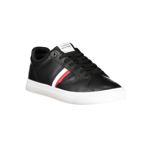 Tommy Hilfiger Black Polyester Sneaker