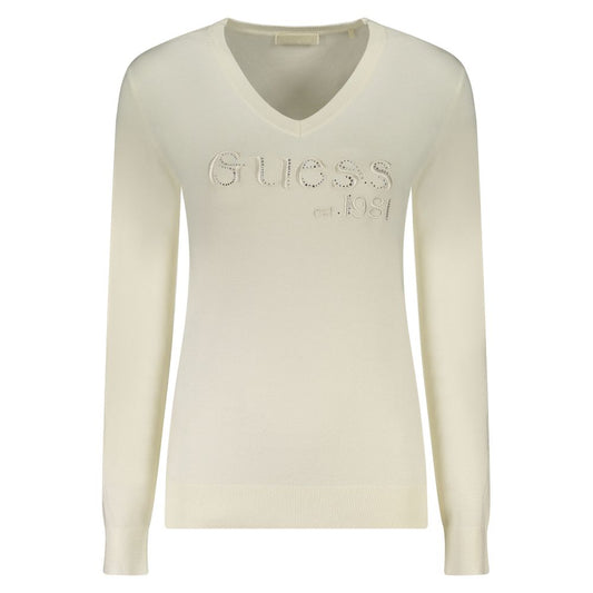 Guess Jeans White Viscose Sweater