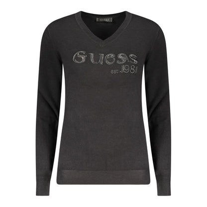 Guess Jeans Black Viscose Sweater