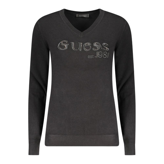 Guess Jeans Black Viscose Sweater