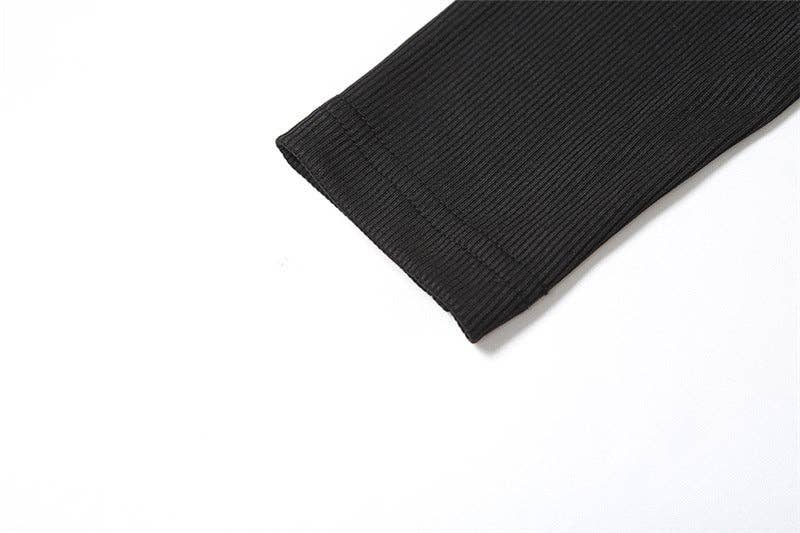 MB FASHION RIBBED JUMPSUITS WITH CARGO POCKETS 6414LY