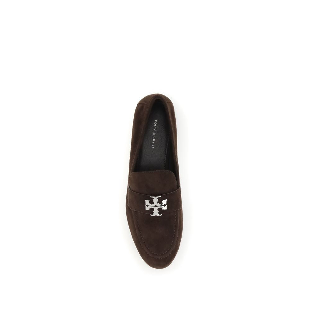 Tory Burch Brown Leather Slip-On Loafers