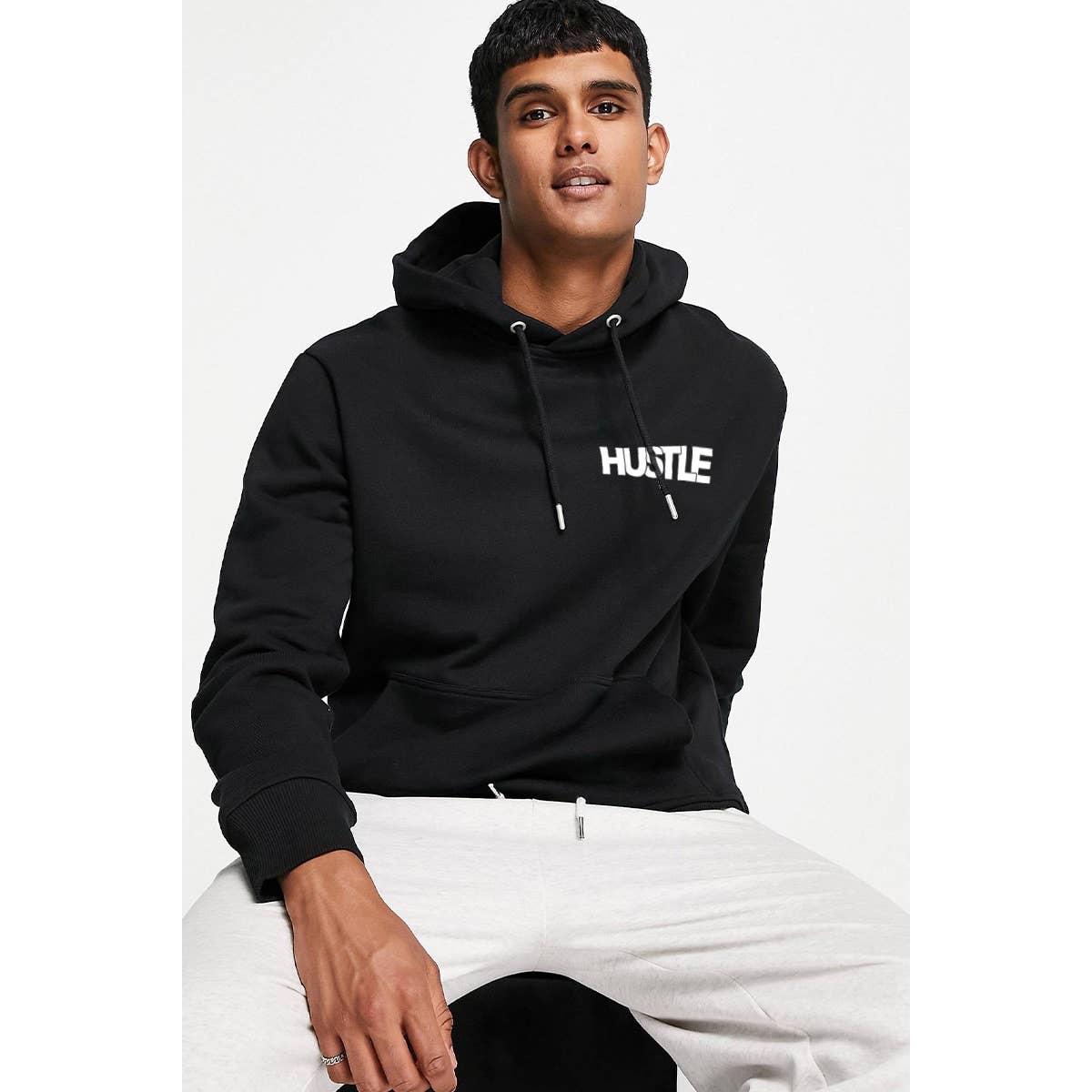 HUSTLE DANGER GRAPHIC MENS HOODIE