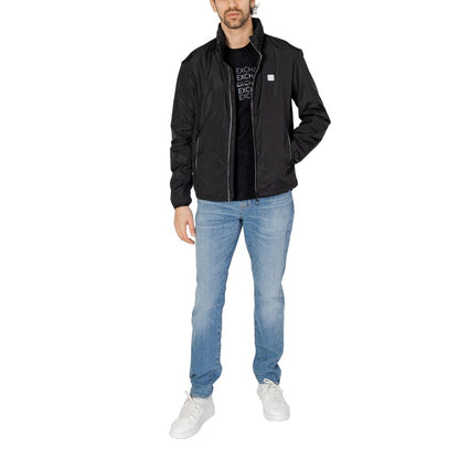 Armani Exchange Black Polyester Shell Jacket