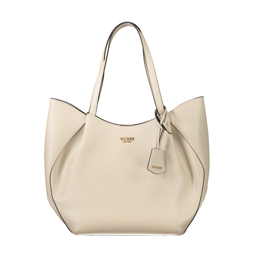 Guess Jeans Beige Polyethylene Handbag