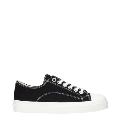 Moschino Black Fabric Low Top Sneakers