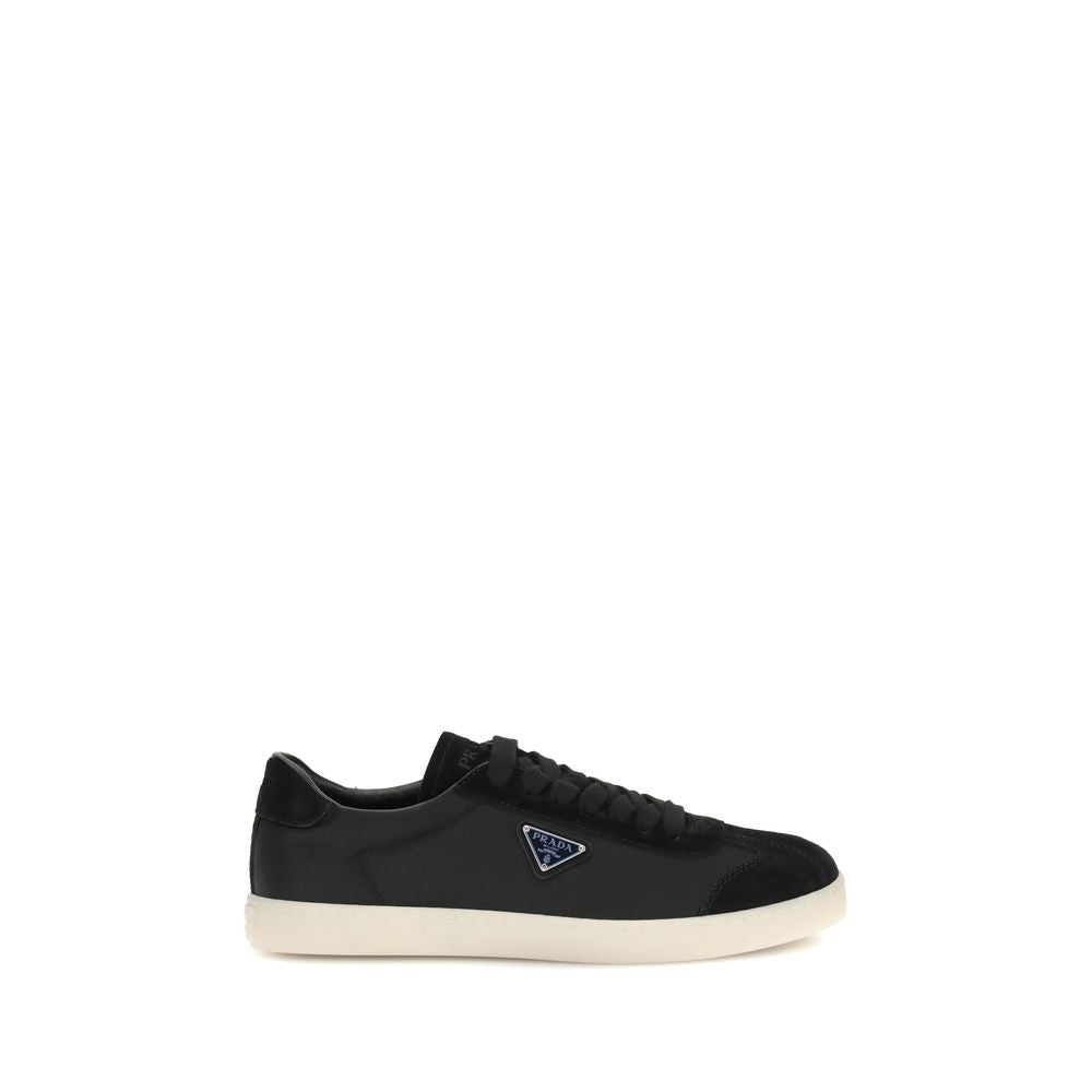 Prada Black Polyamide Low Top Sneakers
