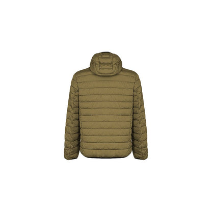 Suns Green Polyester Men's Quilted Jacket