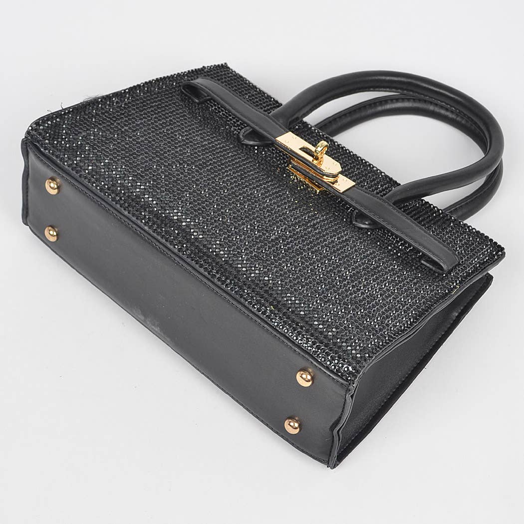 Rhinestone Handle Bag