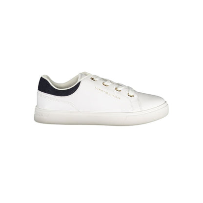 Tommy Hilfiger White Leather Women Sneaker