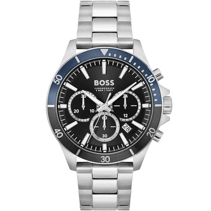 Hugo Boss Gray Stainless Steel Dress Watch