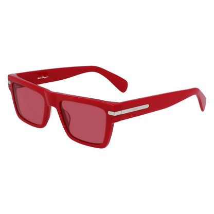 Ferragamo Red Acetate Sunglasses